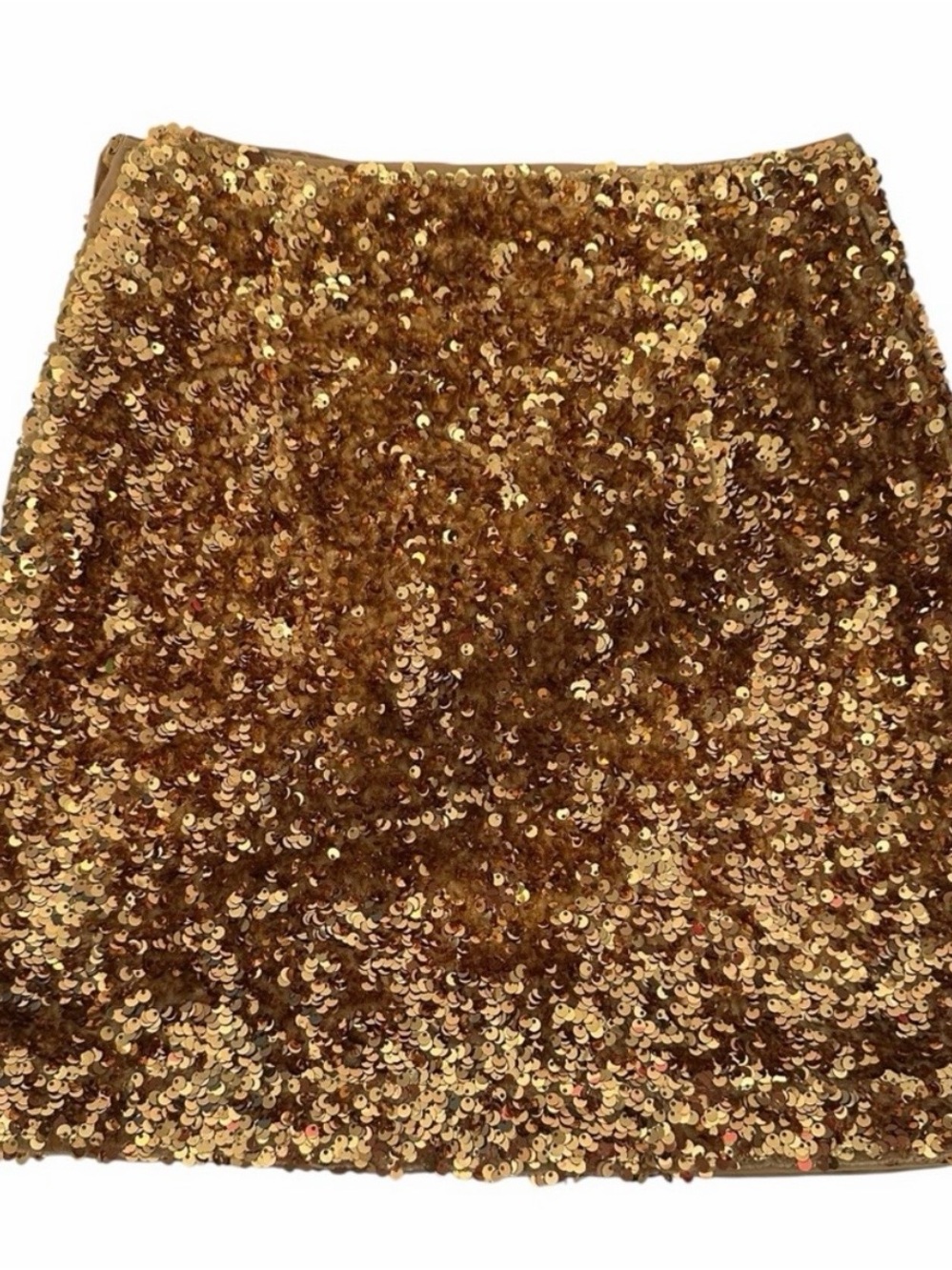 H&M Gold Sequin Mini Skirt